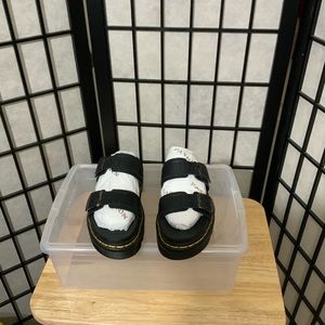 NWOT Dr Martens Myles Brando Black 2 Strap Sandal